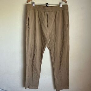 Public rec tan chino drawstring straight pants sweat
